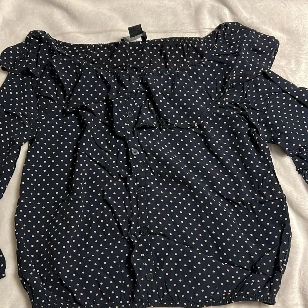 Sanctuary Gloriana Ruffle Detail Top Stitch Fix Sz L - Picture 3 of 9